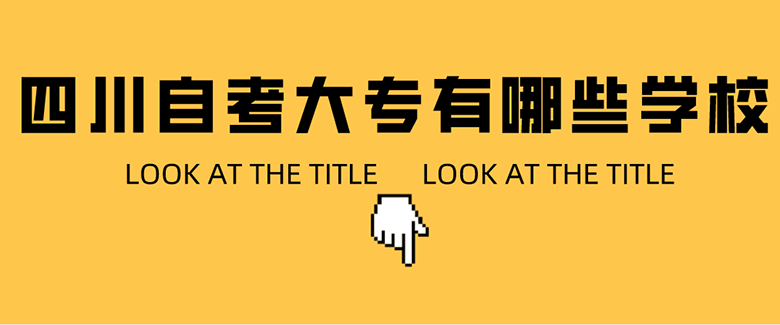 四川自考大專有哪些學(xué)校？